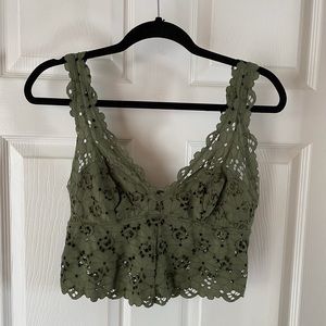 🍃Aerie Green Lace Bralette 🍃